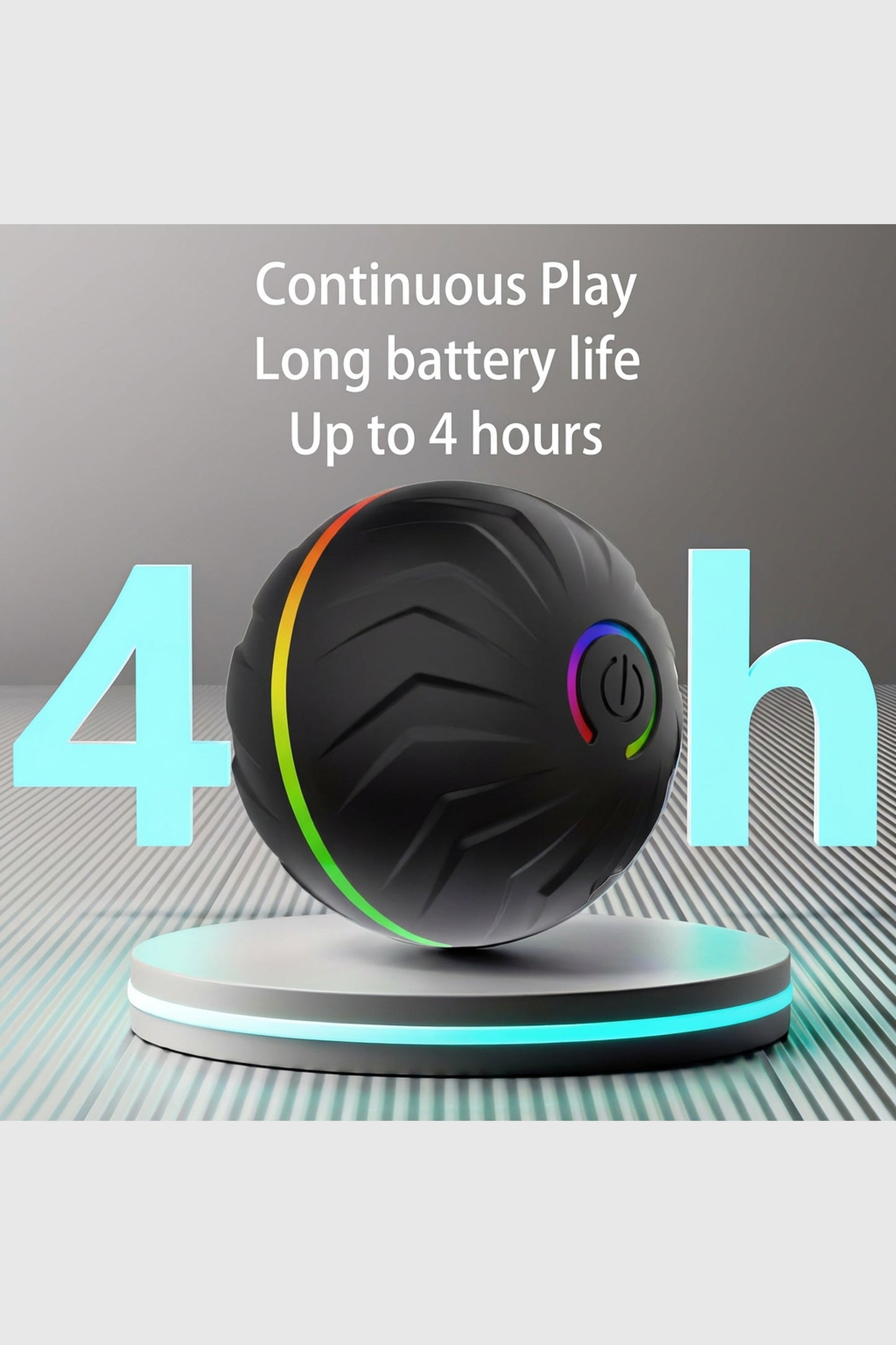 Dog ball toy close-up, durable fetch play accessory