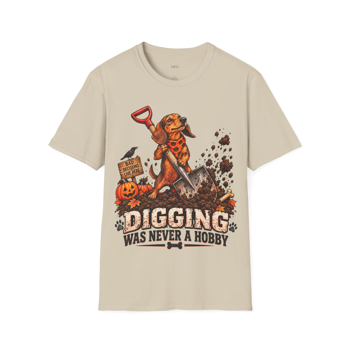 Digging Dachshund Halloween T-Shirt