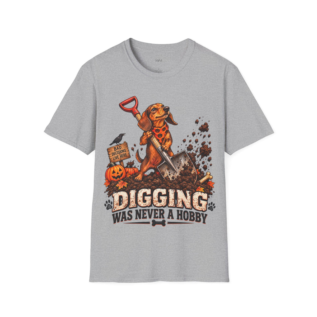 Digging Dachshund Halloween T-Shirt