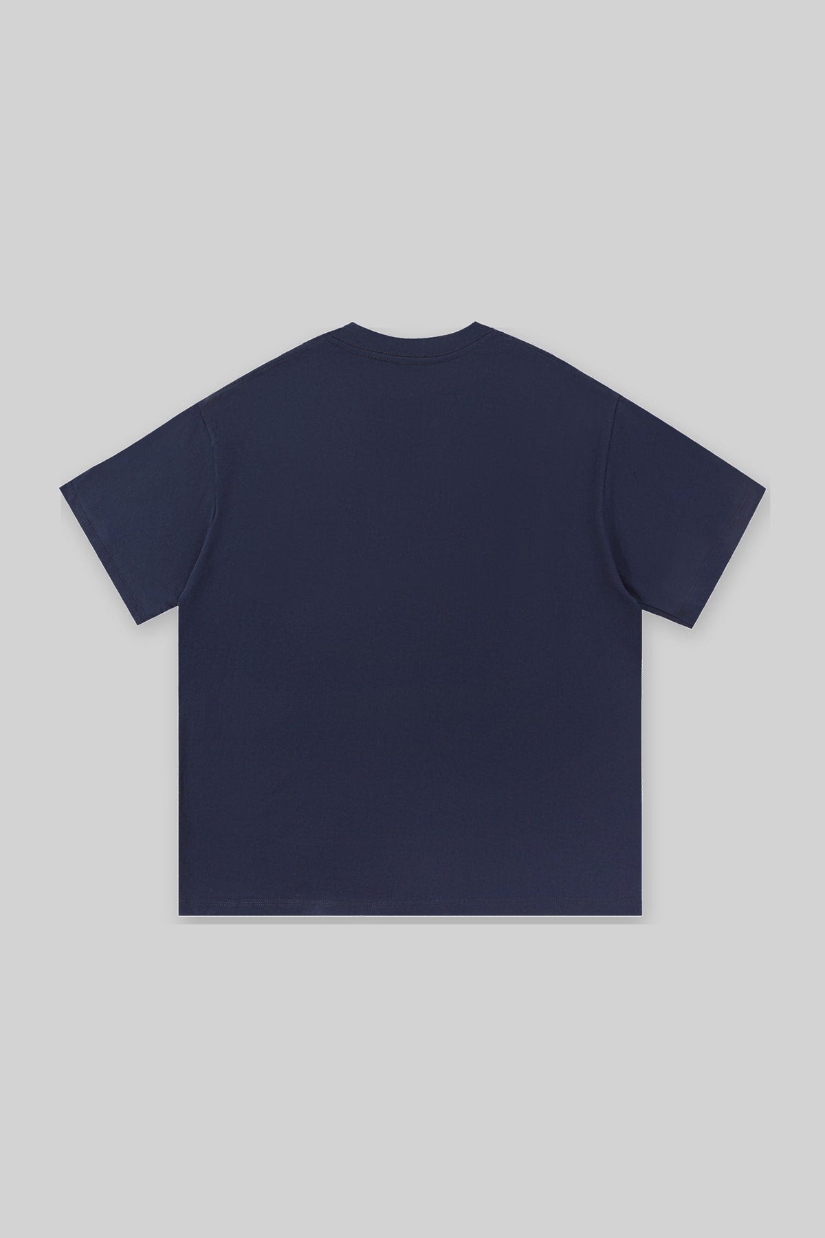 Low Center of Gravity Club Dachshund Golf Tee in navy, back view