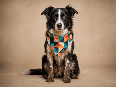 Durable machine washable dog bandana