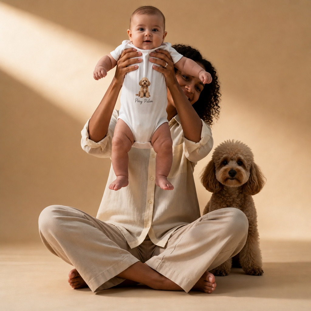 Personalisierte Baby-Hunde-Bodysuits – gemacht für dein Baby