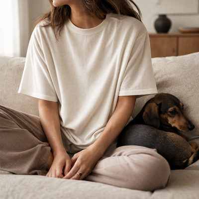 Comfortable dog lover t-shirt soft cotton