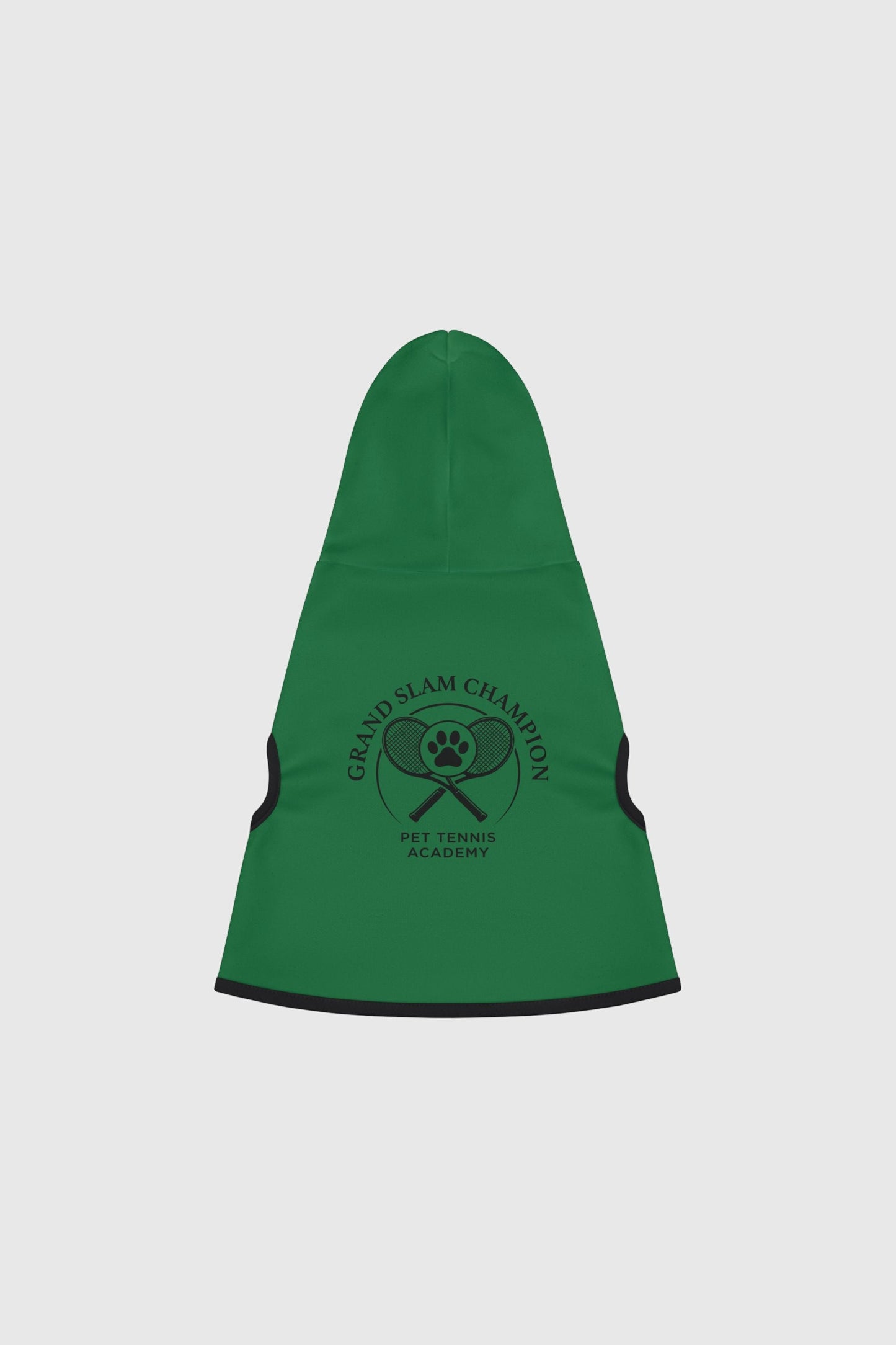 Border collie in green grand slam champion dog hoodie