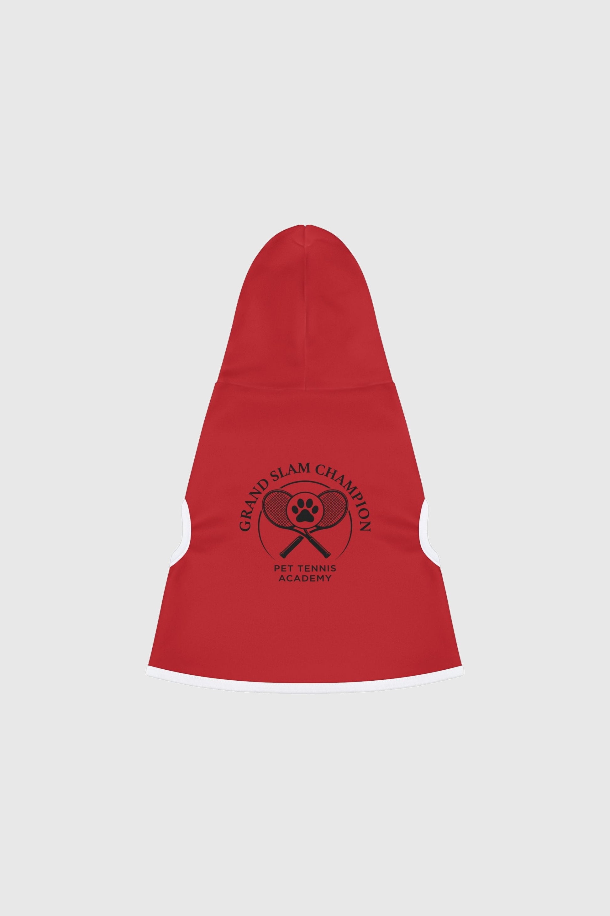 Weimaraner in red grand slam champion dog hoodie