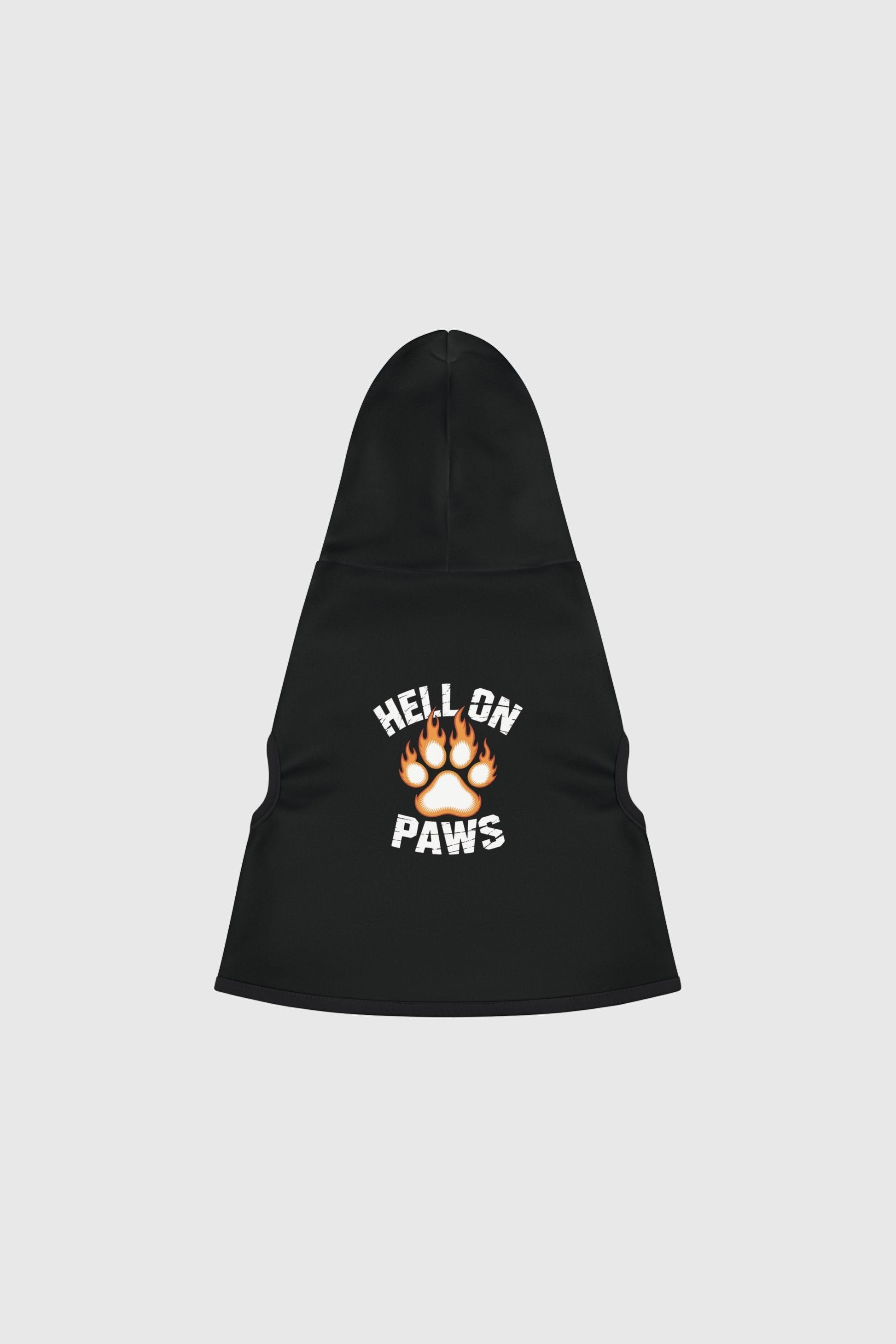 French bulldog in hell on paws dog hoodie