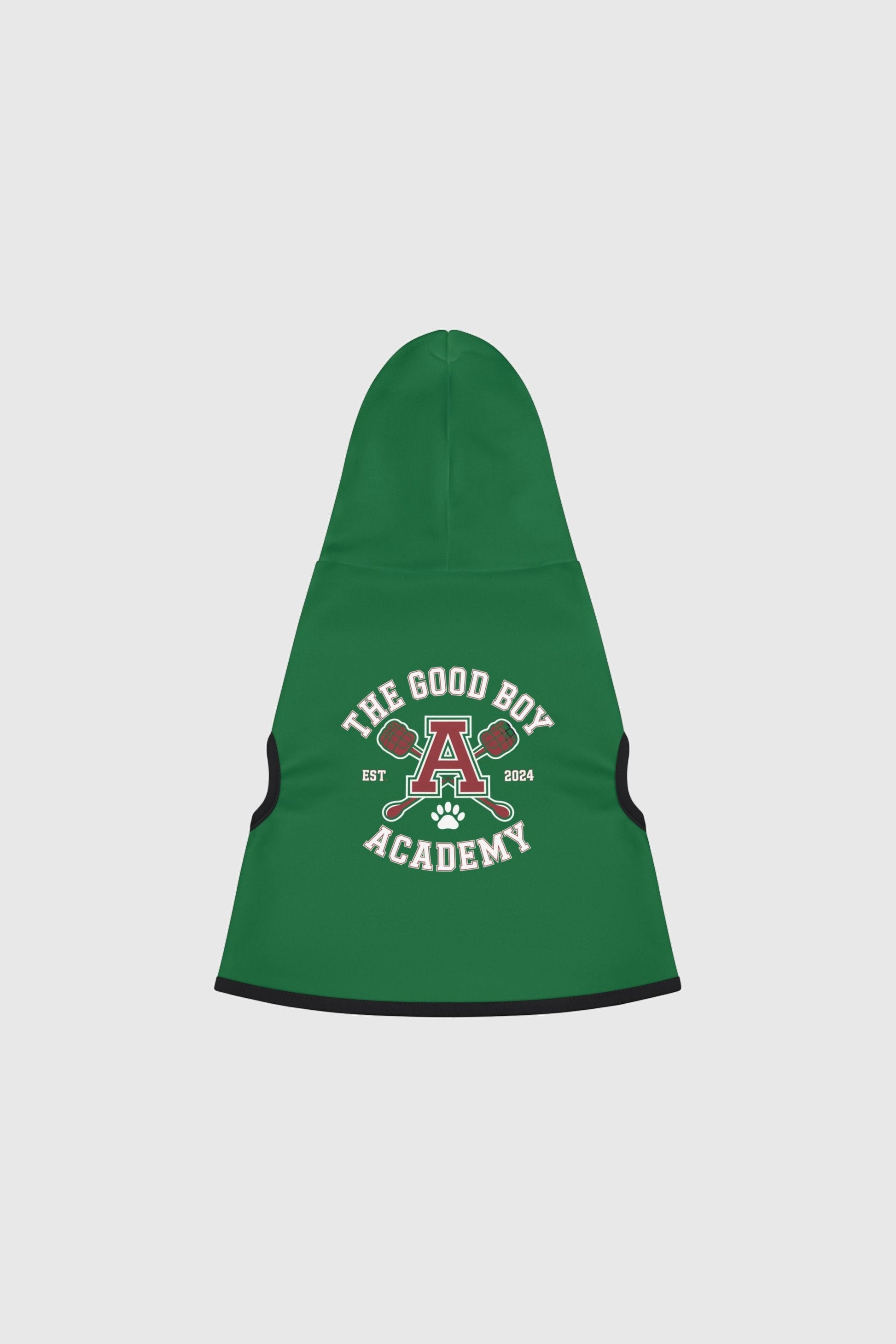 Dachshund in green the good boy academy dog hoodie