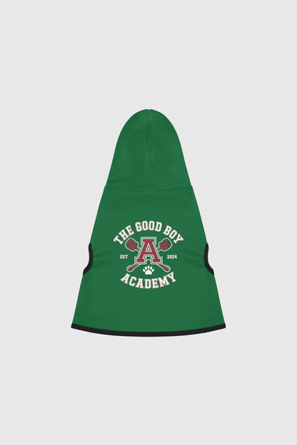 Dachshund in green the good boy academy dog hoodie