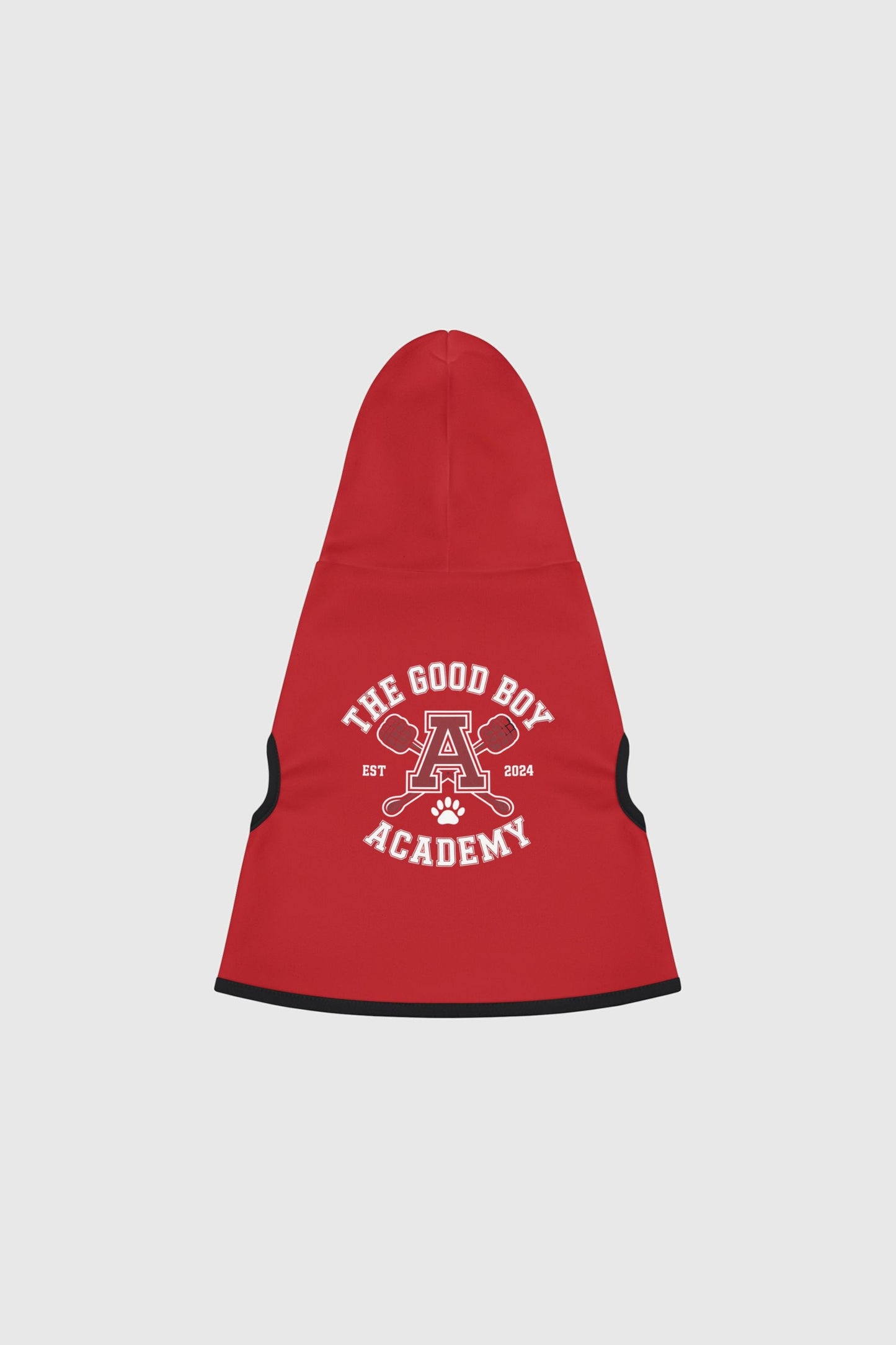 Dachshund in red the good boy academy dog hoodie