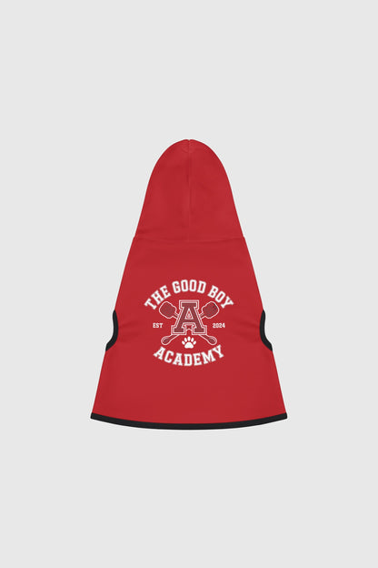 Dachshund in red the good boy academy dog hoodie