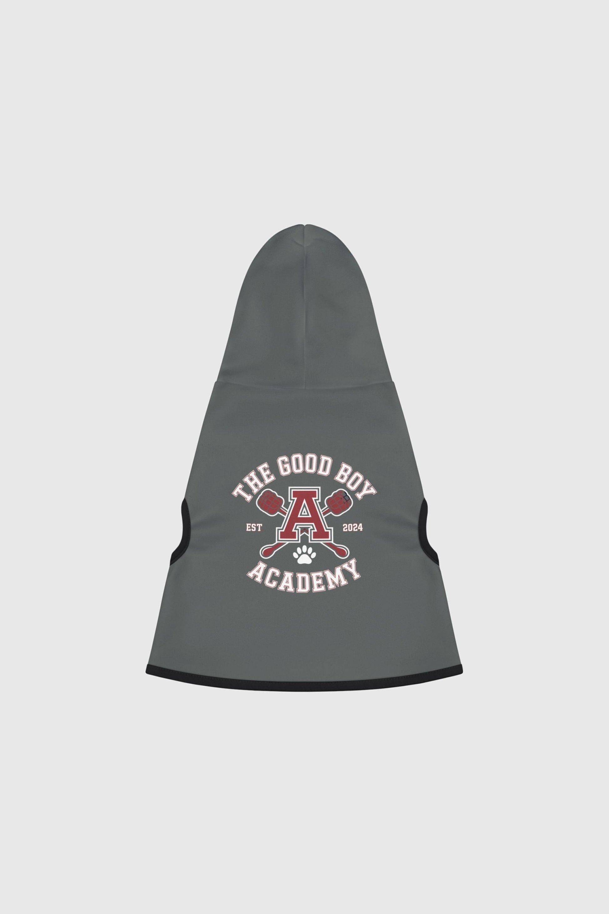 Dachshund in gray the good boy academy dog hoodie