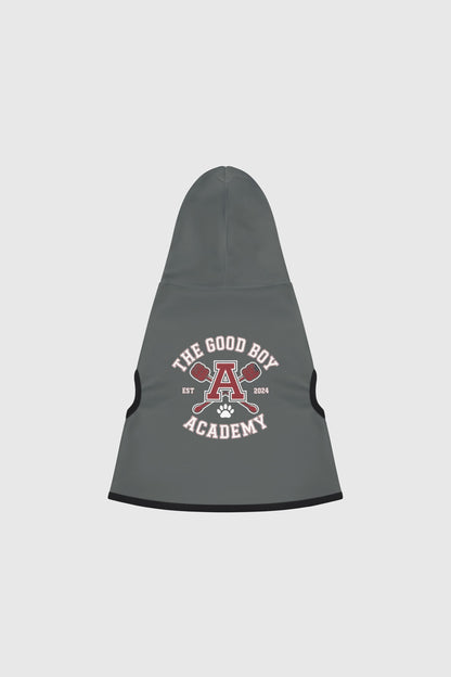 Dachshund in gray the good boy academy dog hoodie