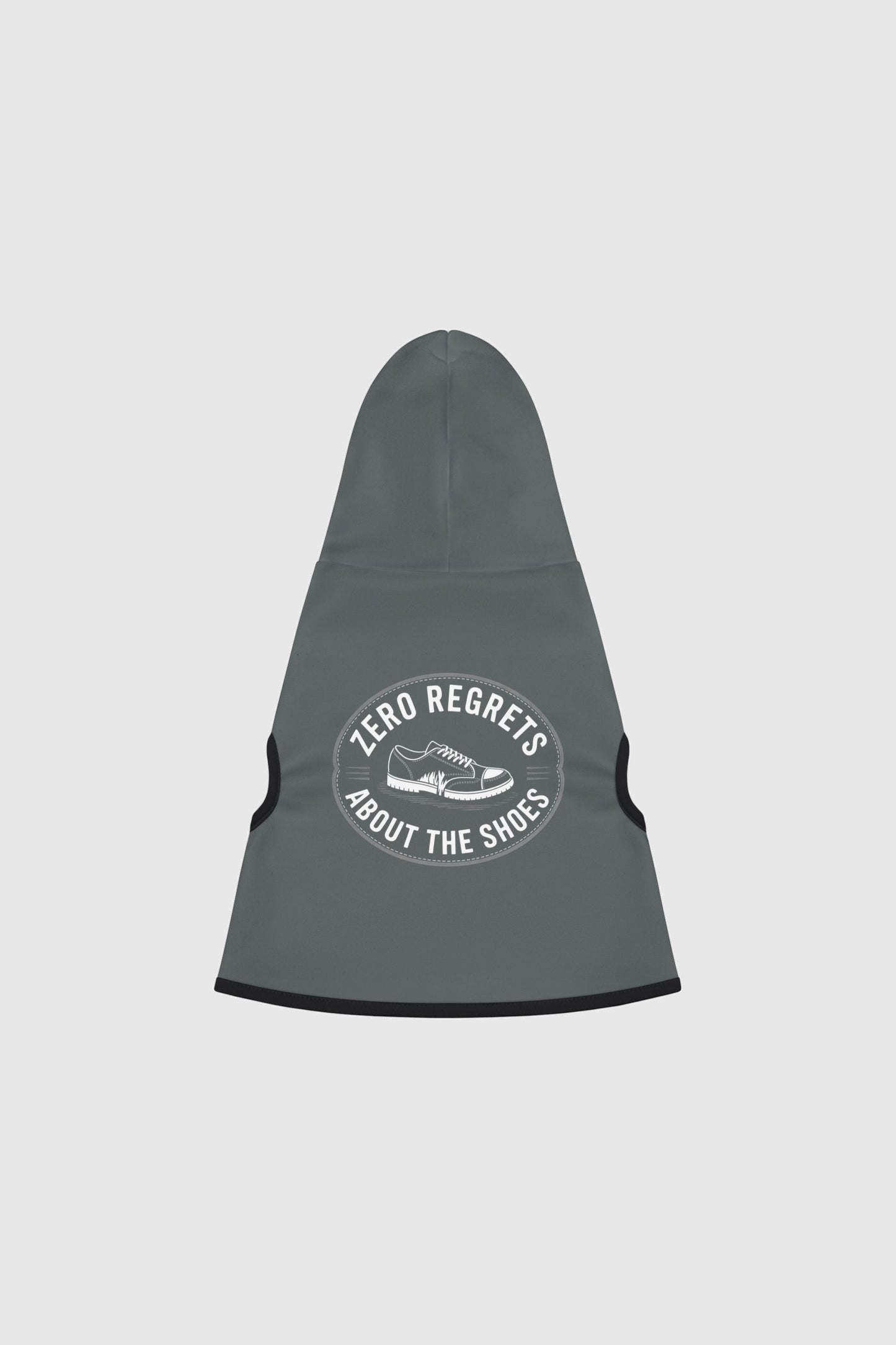 Basset hound in gray zero regrets dog hoodie