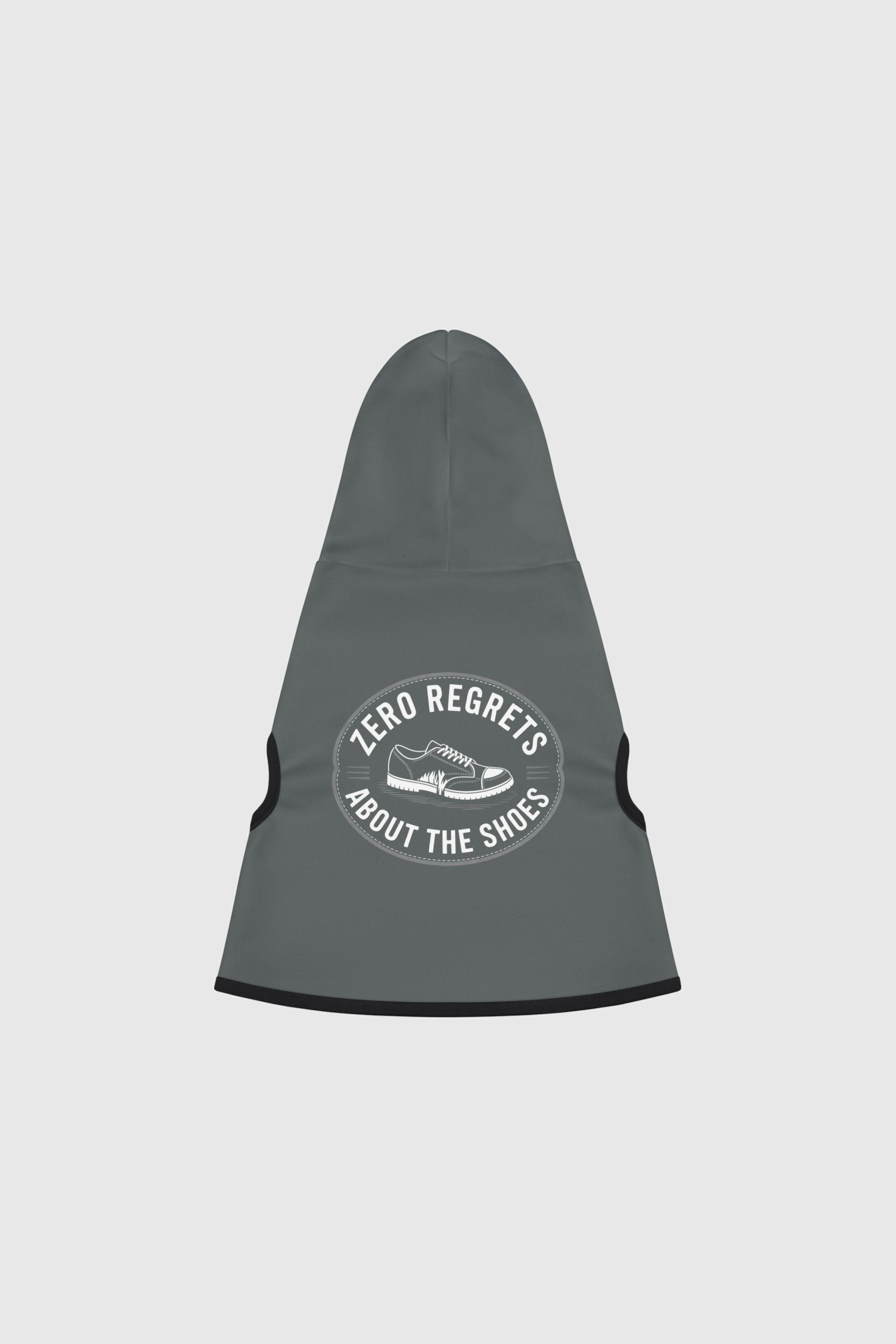 Basset hound in gray zero regrets dog hoodie
