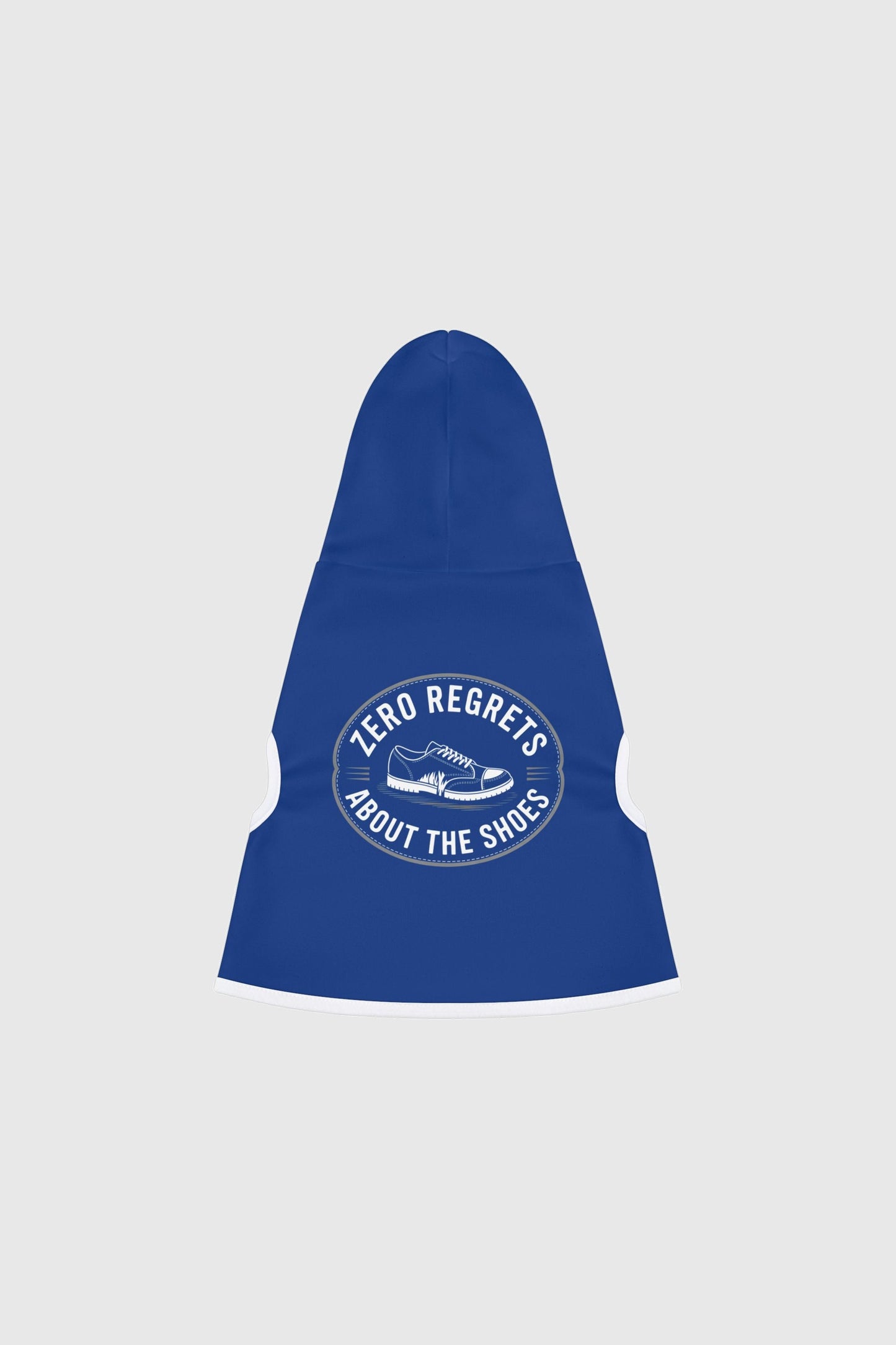 Basset hound in blue zero regrets dog hoodie