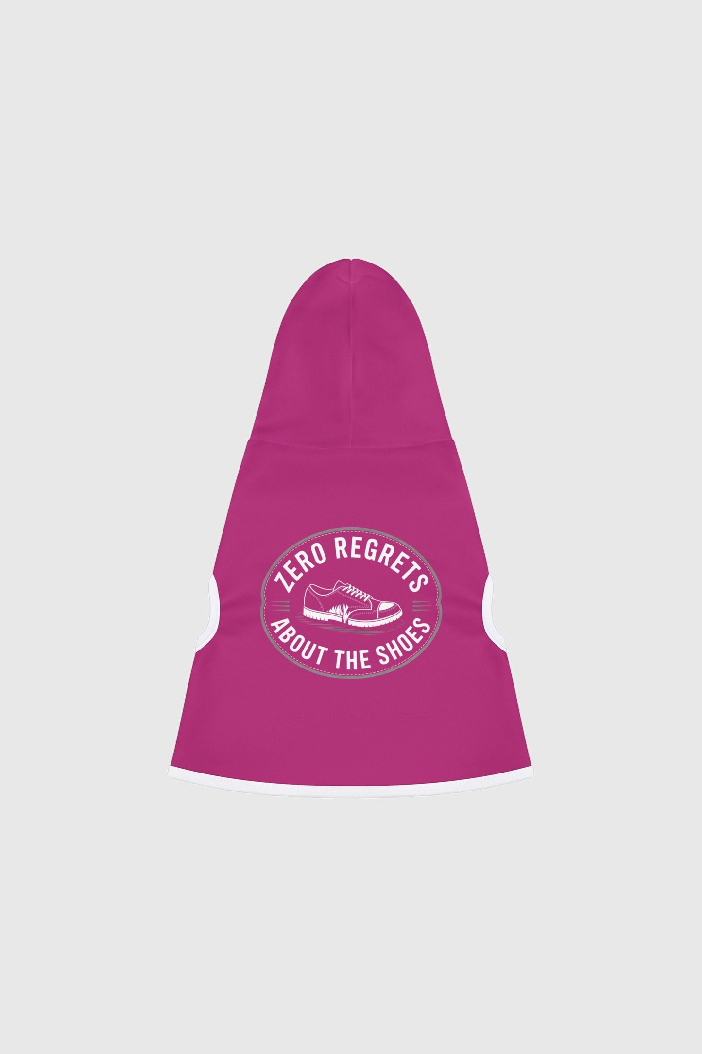 Dachshund wearing pink zero regrets about the shoes dog hoodie
