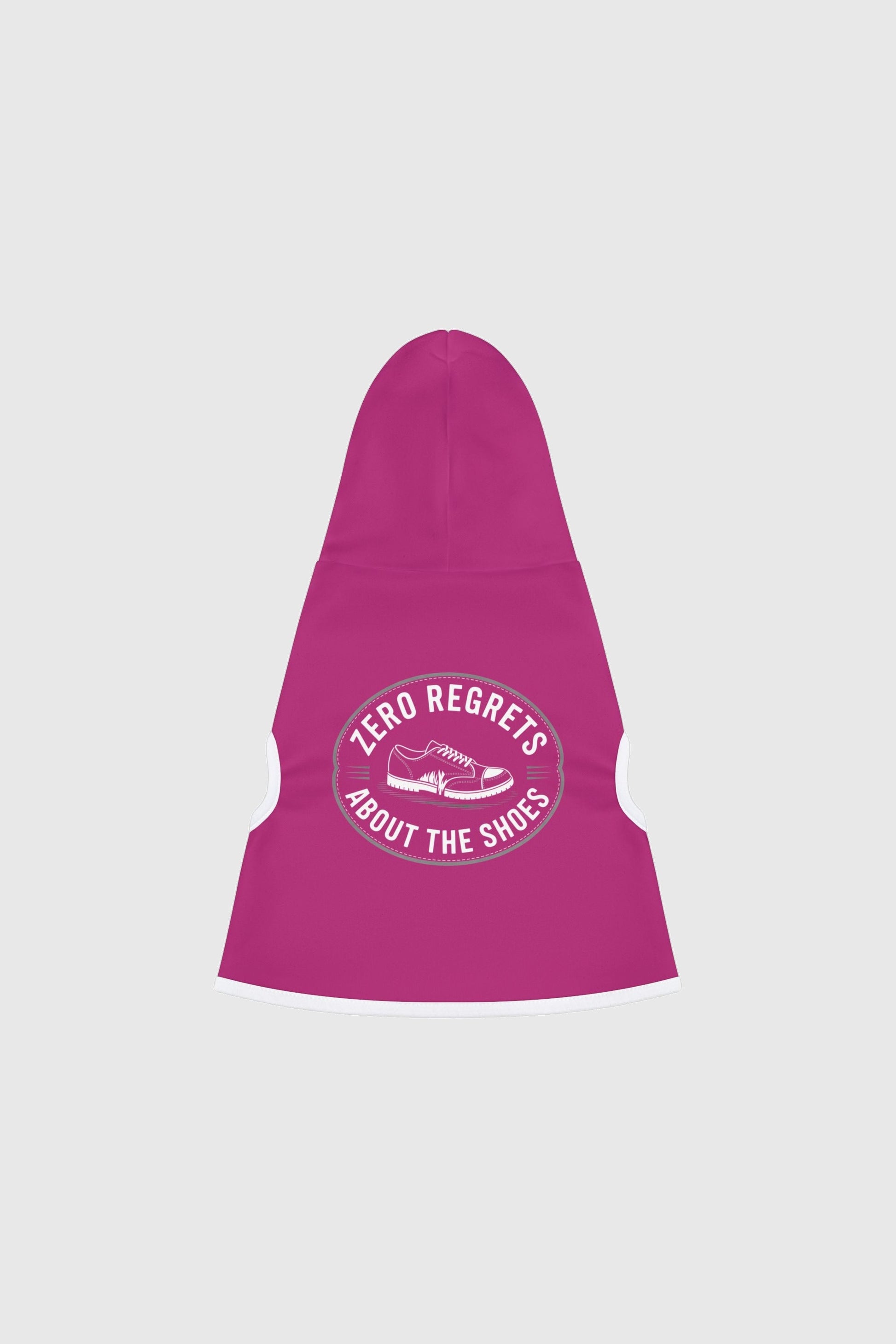 Dachshund wearing pink zero regrets about the shoes dog hoodie