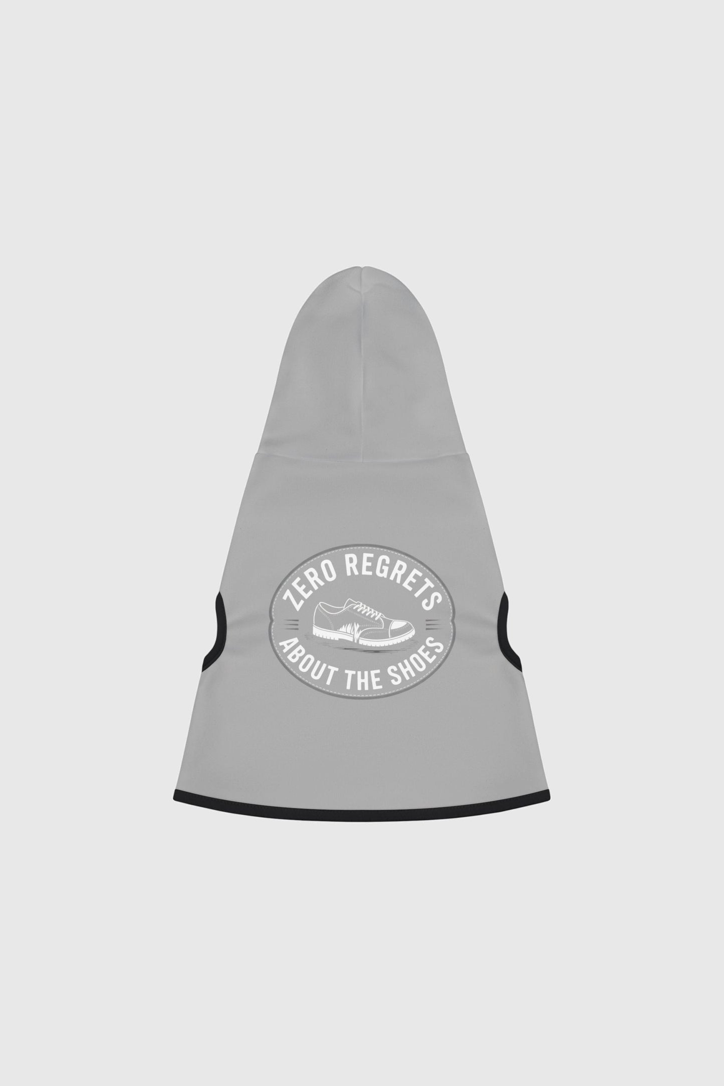 Basset hound in heather gray zero regrets dog hoodie