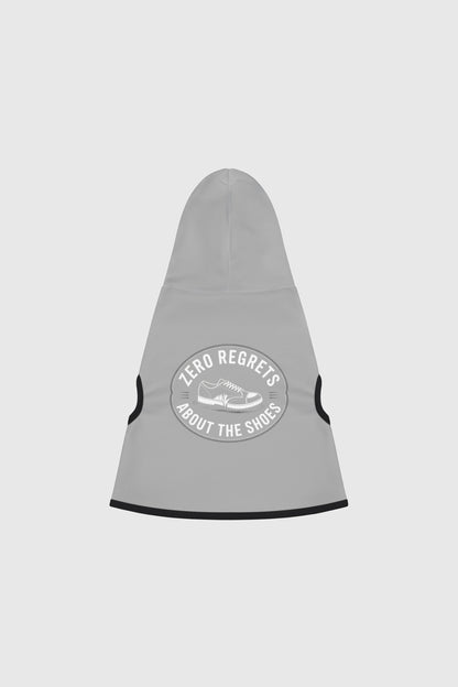 Basset hound in heather gray zero regrets dog hoodie