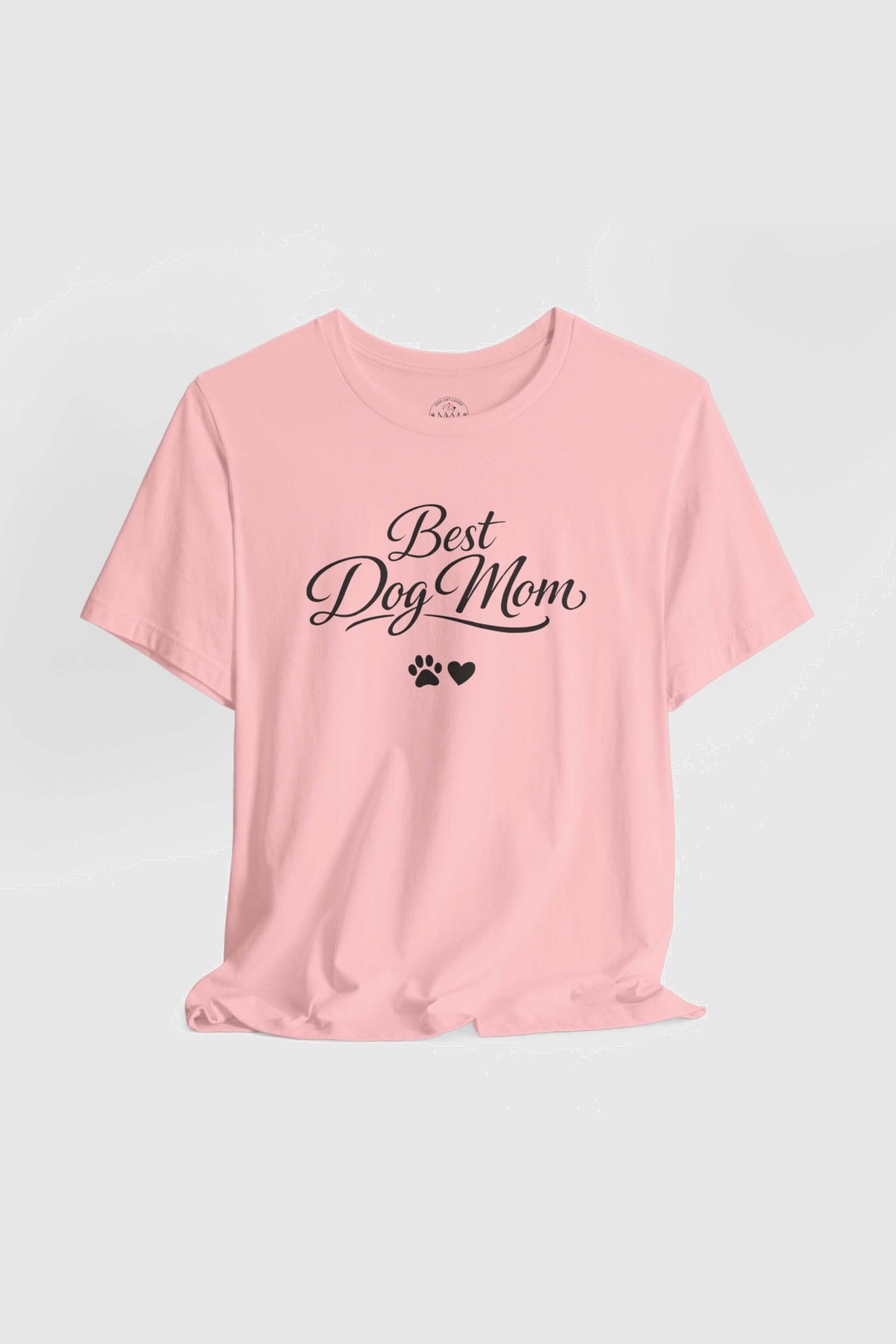 Best dog mom cute gift for dog lovers print close-up on white t-shirt