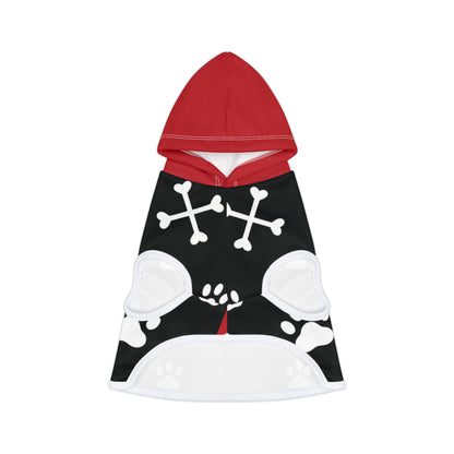 Pet Hoodie Paw Print Crossbones