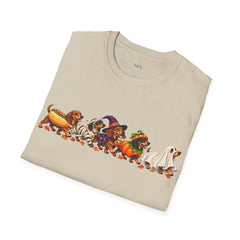 Hot Dog Parade Wiener Dog Halloween T-Shirt