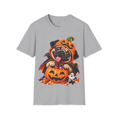 Pumpkin Pug Halloween T-Shirt