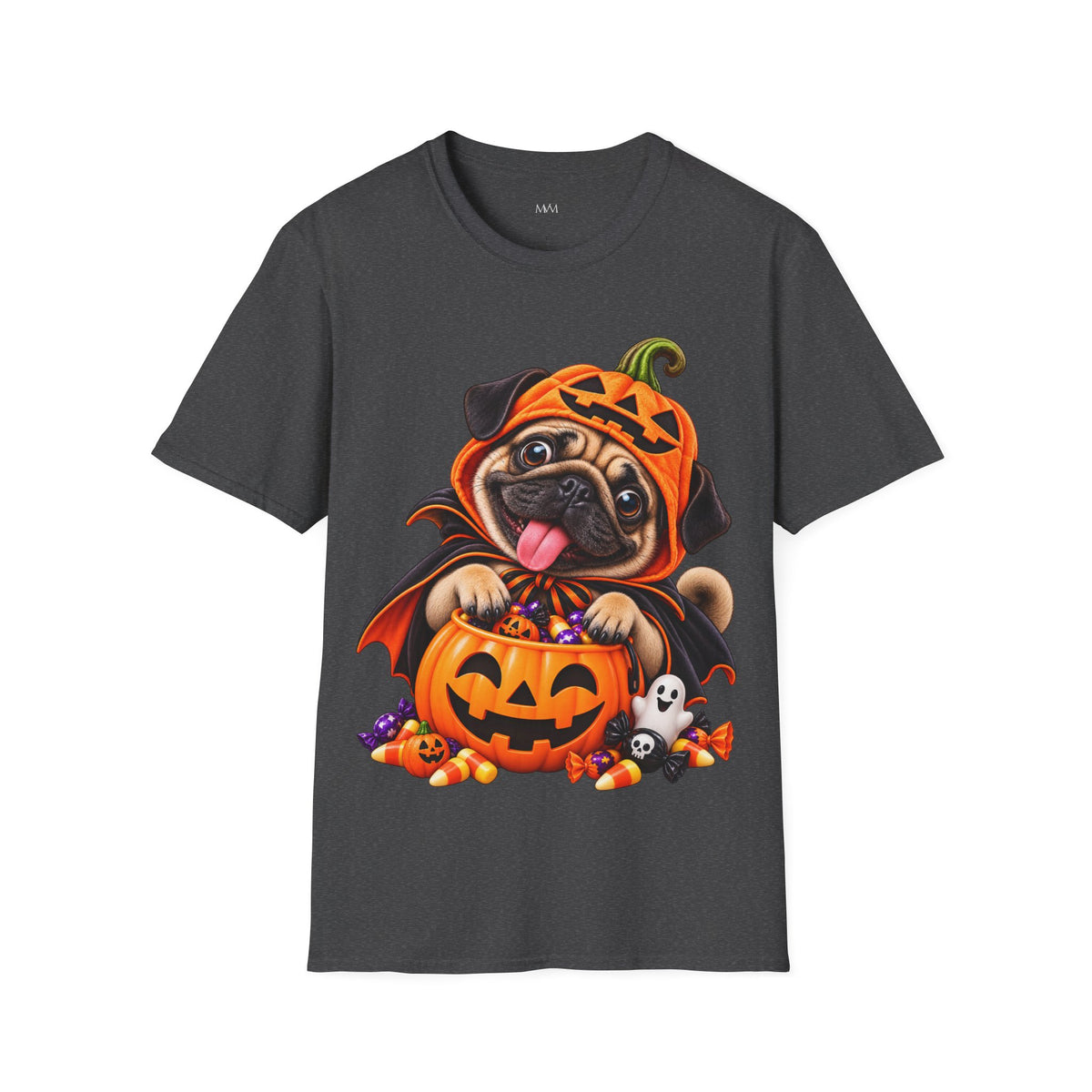 Pumpkin Pug Halloween T-Shirt