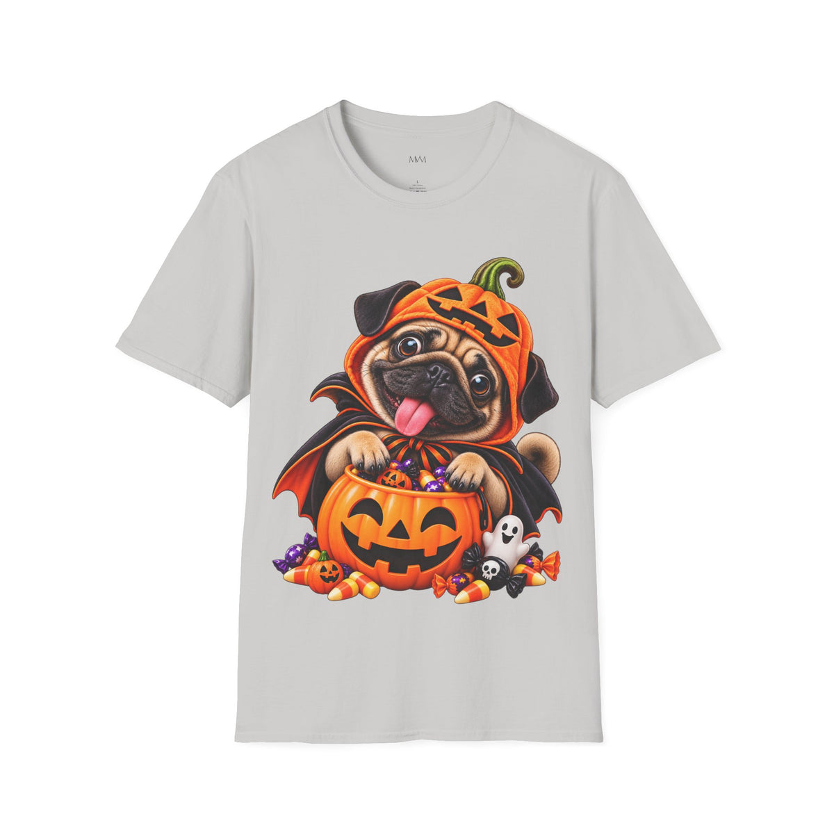 Pumpkin Pug Halloween T-Shirt