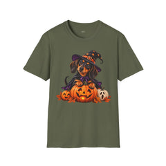 Hexen-Dackel Halloween T-Shirt