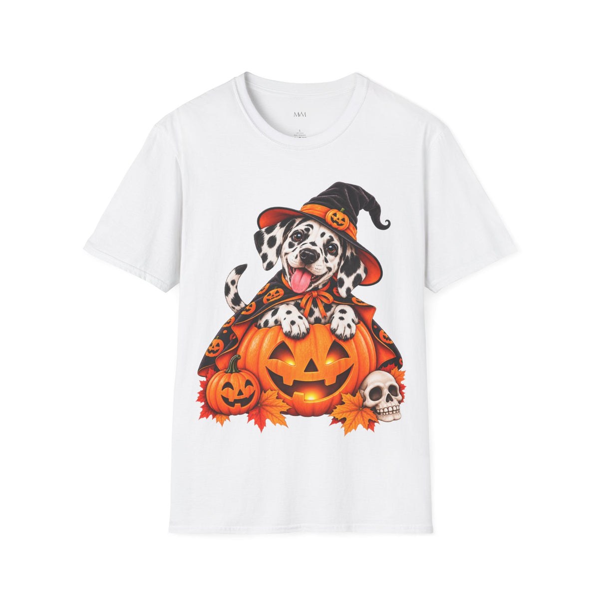 Hexenhut Dalmatiner Halloween T-Shirt
