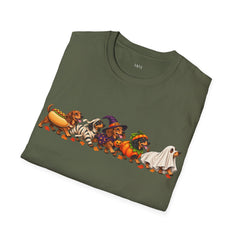 Hot Dog Parade Wiener Dog Halloween T-Shirt