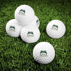 Bunker Buddy golf balls, set of 6, forest green and cream print, product photo 3