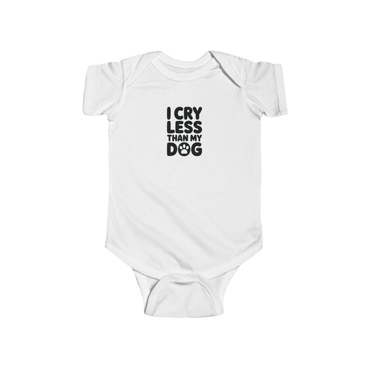White baby onesie with 'Handle With Care' text on a white background