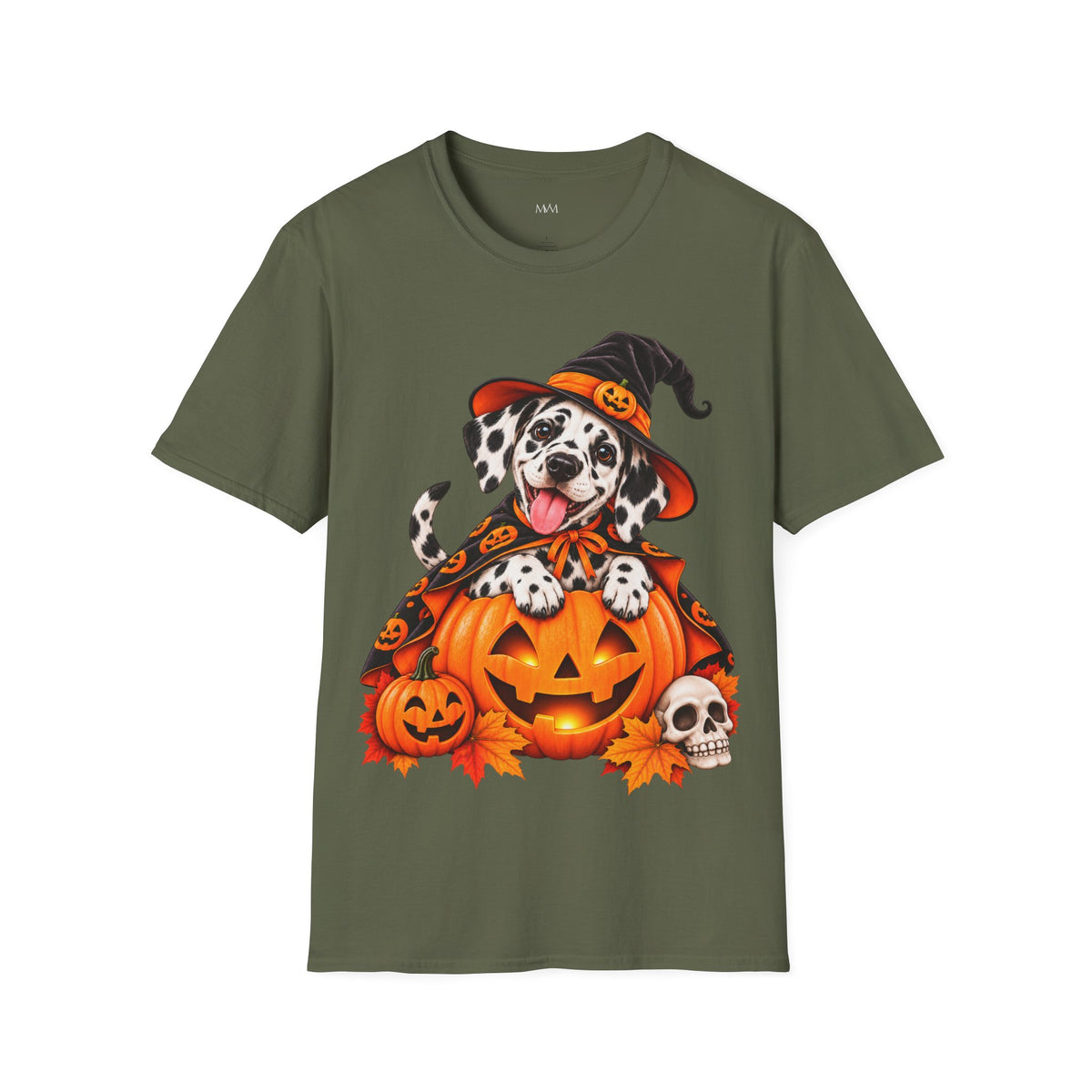 Hexenhut Dalmatiner Halloween T-Shirt