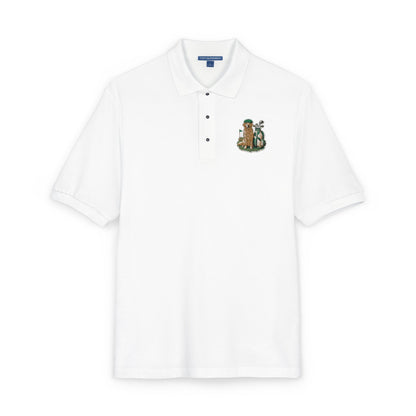 Golden Retriever Golfer - Embroidered Polo Shirt