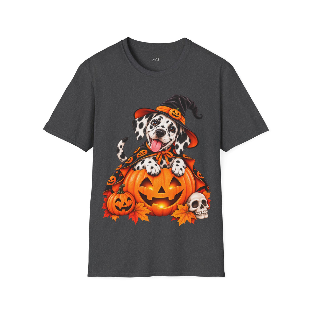 Hexenhut Dalmatiner Halloween T-Shirt