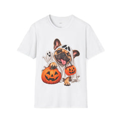 Gespenst Frenchie Halloween T-Shirt