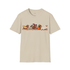 Hot Dog Parade Wiener Dog Halloween T-Shirt