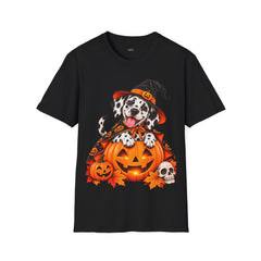 Hexenhut Dalmatiner Halloween T-Shirt