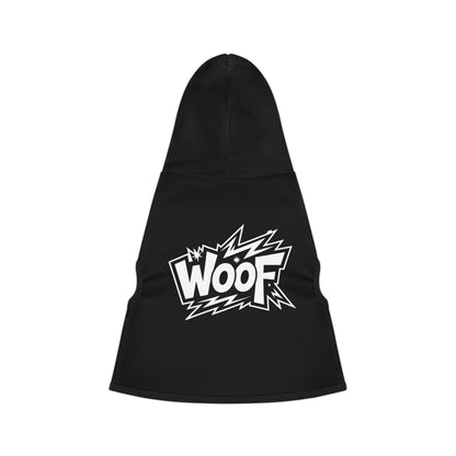 Pet Hoodie  - Black WOOF