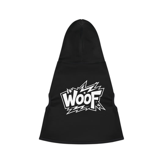 Pet Hoodie  - Black WOOF