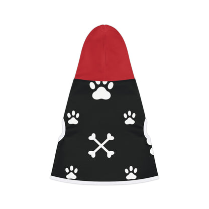 Pet Hoodie Paw Print Crossbones