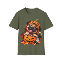 Pumpkin Pug Halloween T-Shirt