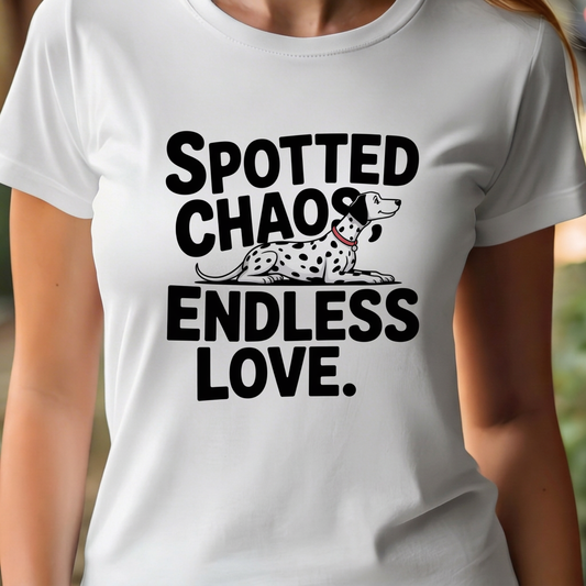 T-Shirt Dalmatian Dog - Spotted Chaos, Endless Love