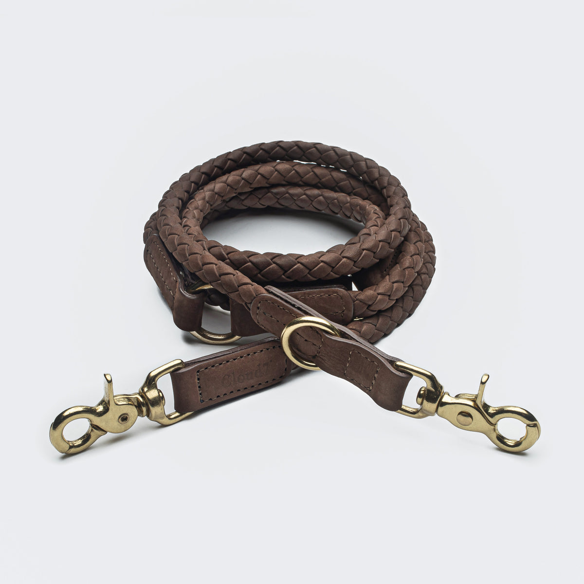 Ravello Hazel dog leash detail, premium leather hardware