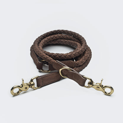 Ravello Hazel dog leash detail, premium leather hardware