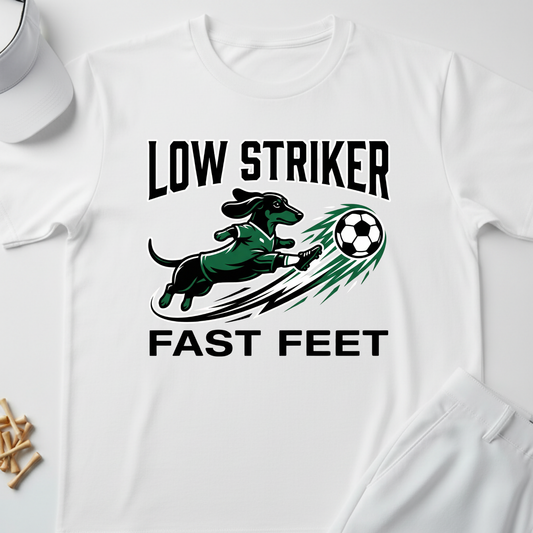 T-Shirt – Low Striker Fast Feet Soccer Dog