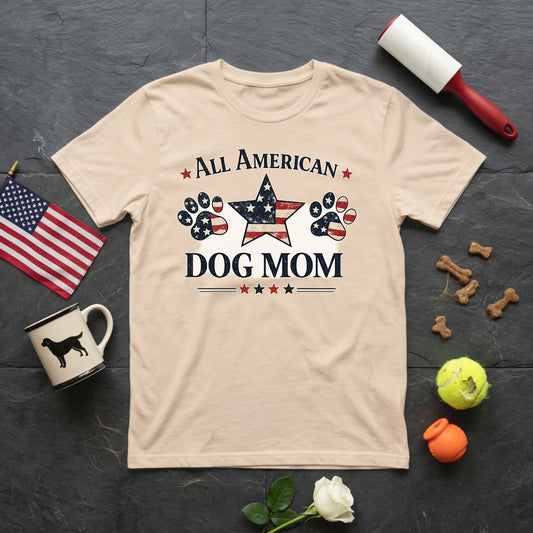 All American Dog Mom T-Shirt