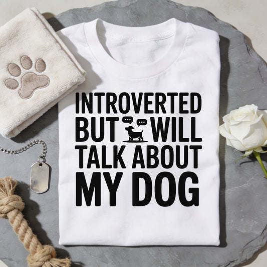 Introverted Dog Talk T-Shirt